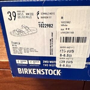 Birkenstock Franca White Sandals